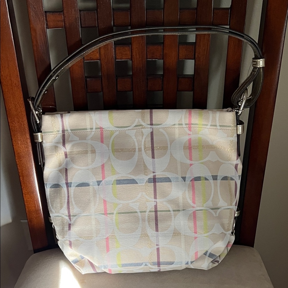 Coach Multicolor Signature Shoulder Bag